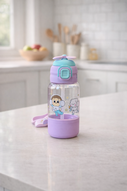 Figürlü Polikarbon Matara 680 ML BPA Free Hafif Dayanıklı Su Matarası KW-1021