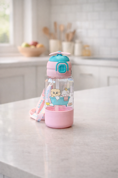 Figürlü Polikarbon Matara 680 ML BPA Free Hafif Dayanıklı Su Matarası KW-1021