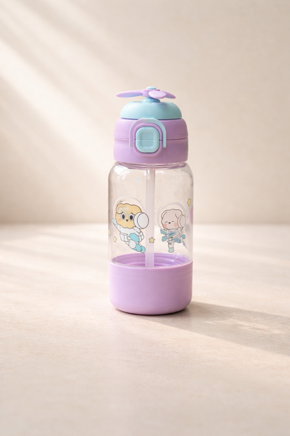 Figürlü Polikarbon Matara 680 ML BPA Free Hafif Dayanıklı Su Matarası KW-1021