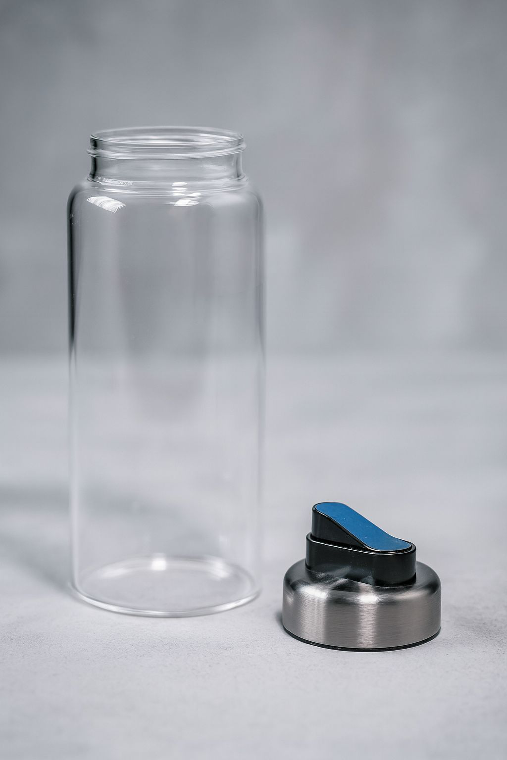 Borosilikat Cam Yağdanlık Sızdırmaz Tiktak Kapaklı 750ml Yağdanlık KW-1083