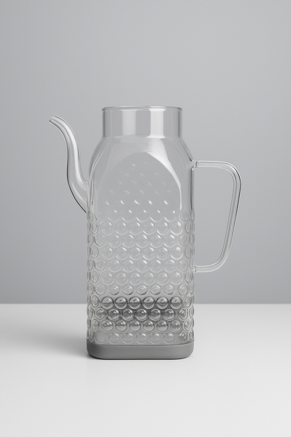 Isıya Dayanıklı Borosilikat 1000ml Cam Yağlık KW-1058