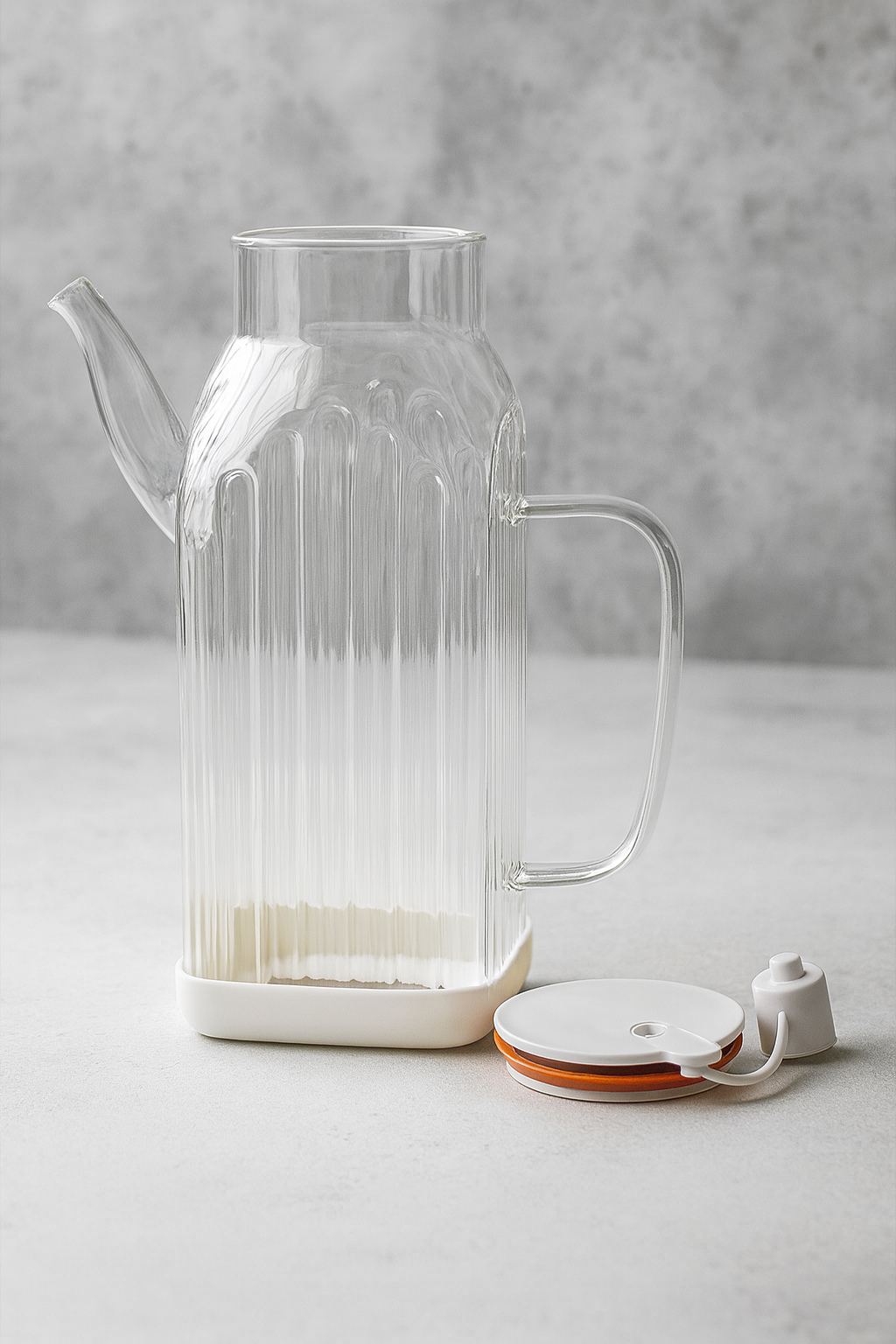 Isıya Dayanıklı Borosilikat 1000ml Cam Yağlık KW-1059