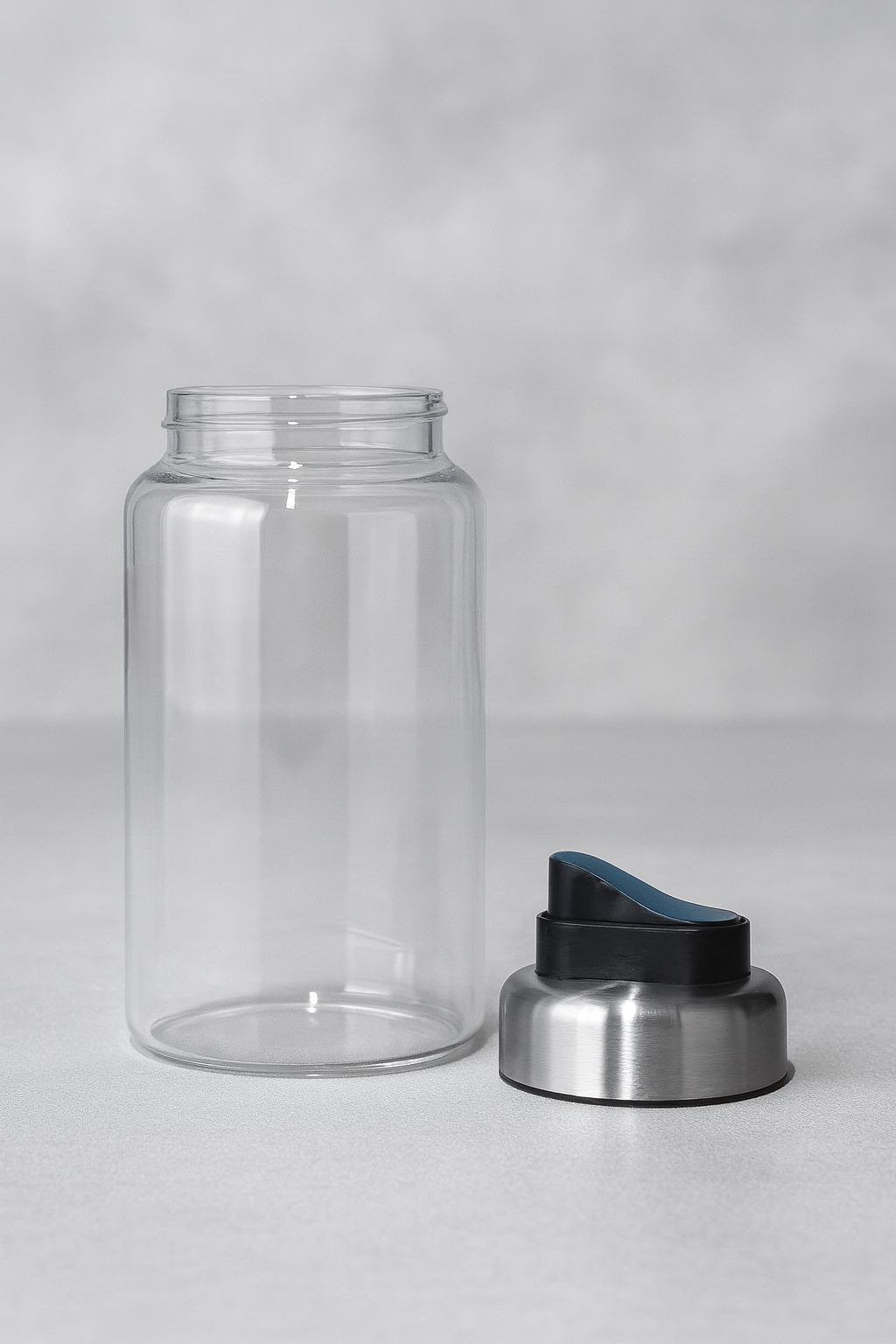 Borosilikat Cam Yağdanlık Sızdırmaz Tiktak Kapaklı 450ml Yağdanlık KW-1082