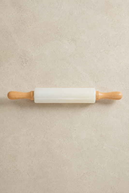 Bambu Tutamaçlı Silikon Merdane Yapışmaz Hamur Açma Merdanesi Ergonomik Mutfak Gereci KW-3341