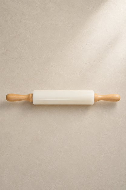 Bambu Tutamaçlı Silikon Merdane Yapışmaz Hamur Açma Merdanesi Ergonomik Mutfak Gereci KW-3342