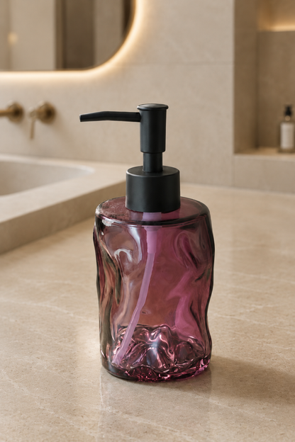 Desenli Sıvı Sabunluk Dekoratif Pompalı Banyo Mutfak Sabunluğu SHN-2139