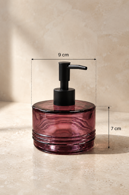 Yuvarlak Dekoratif Sıvı Sabunluk Şık Pompalı Banyo Mutfak Sabunluğu SHN-2144