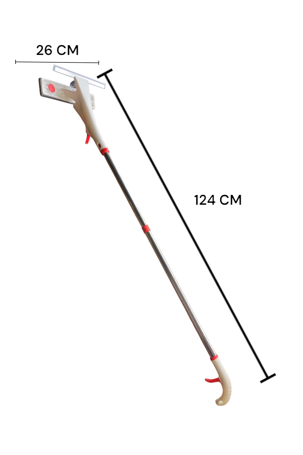 Sprey Su Hazneli Mikrofiber Cam Silme Mopu Çekçek Saplı Cam Silme Aparatı SHN-1151
