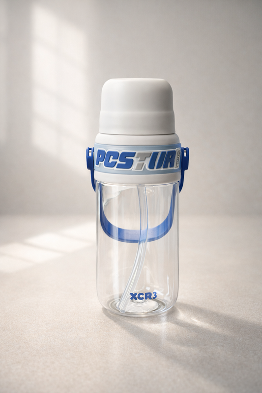 Stickerli Pipetli Kapaklı 750ML Sevimli Polikarbon Matara KW-1013