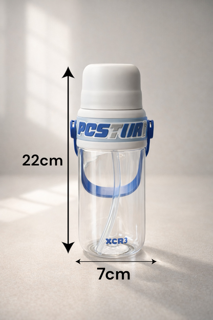 Stickerli Pipetli Kapaklı 750ML Sevimli Polikarbon Matara KW-1013