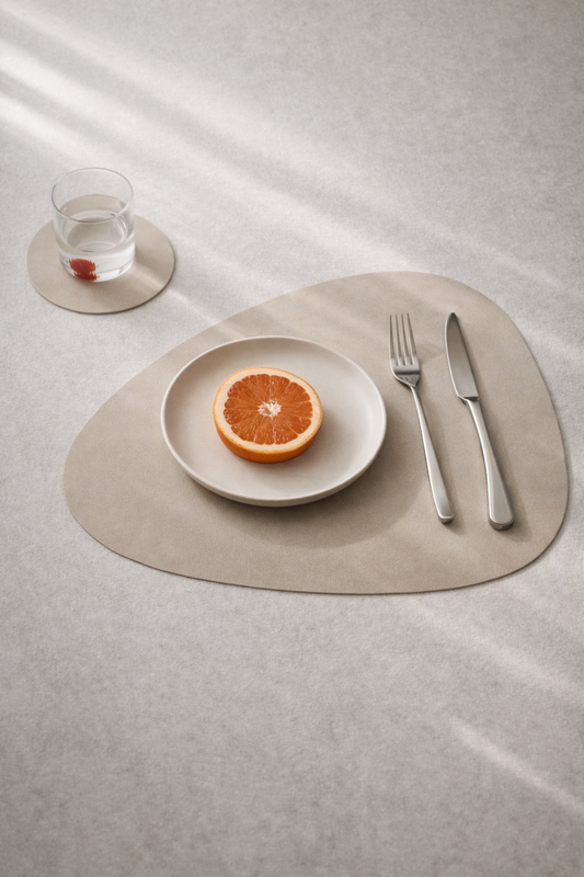 4’lü Çift Taraflı Oval Supla Şık Dayanıklı Masa Suplası Seti KW-402