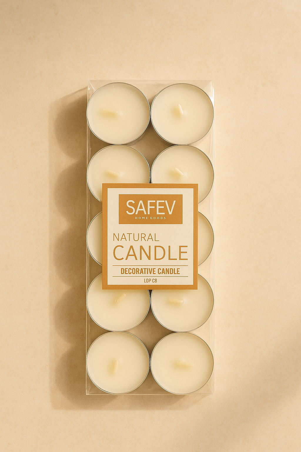 Tealight 10’lu Mum Beyaz Mum Seti Kandil Mumu Dekoratif Çok Amaçlı Mini Mum SHN-2035