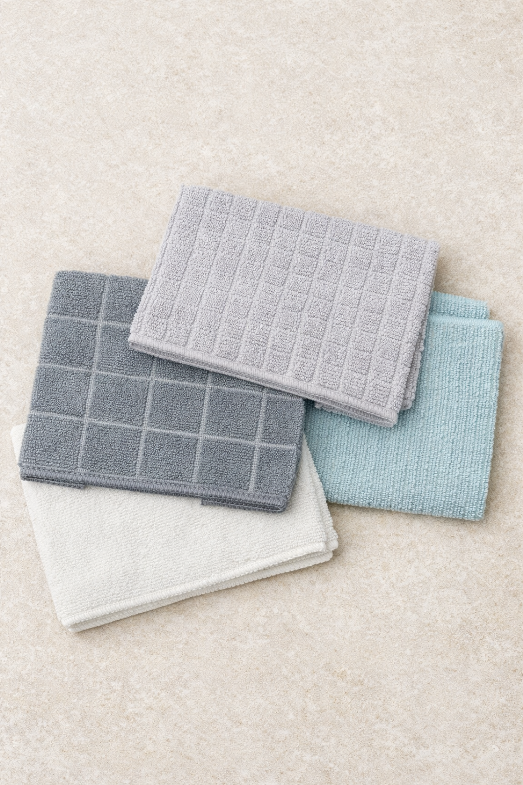 4'lü Mikrofiber Bez Çok Amaçlı Temizlik Bezi Yumuşak Dokulu Etkili Temizlik SHN-1305