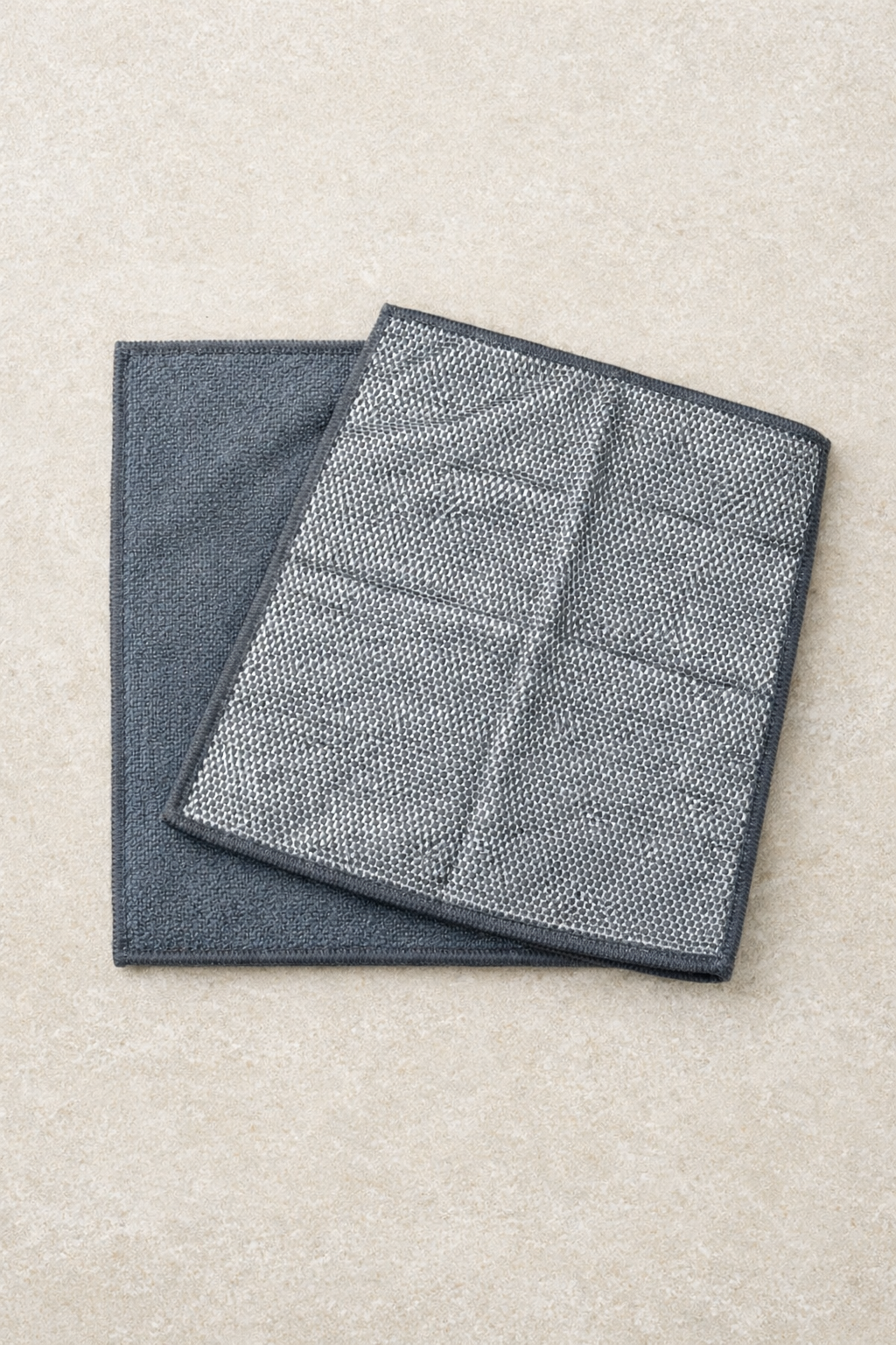 Tel ve Kumaş Yüzeyli Taraflı Mikrofiber Bez Çift Taraflı Etkili Temizlik Bezi 2'li Set SHN-1314