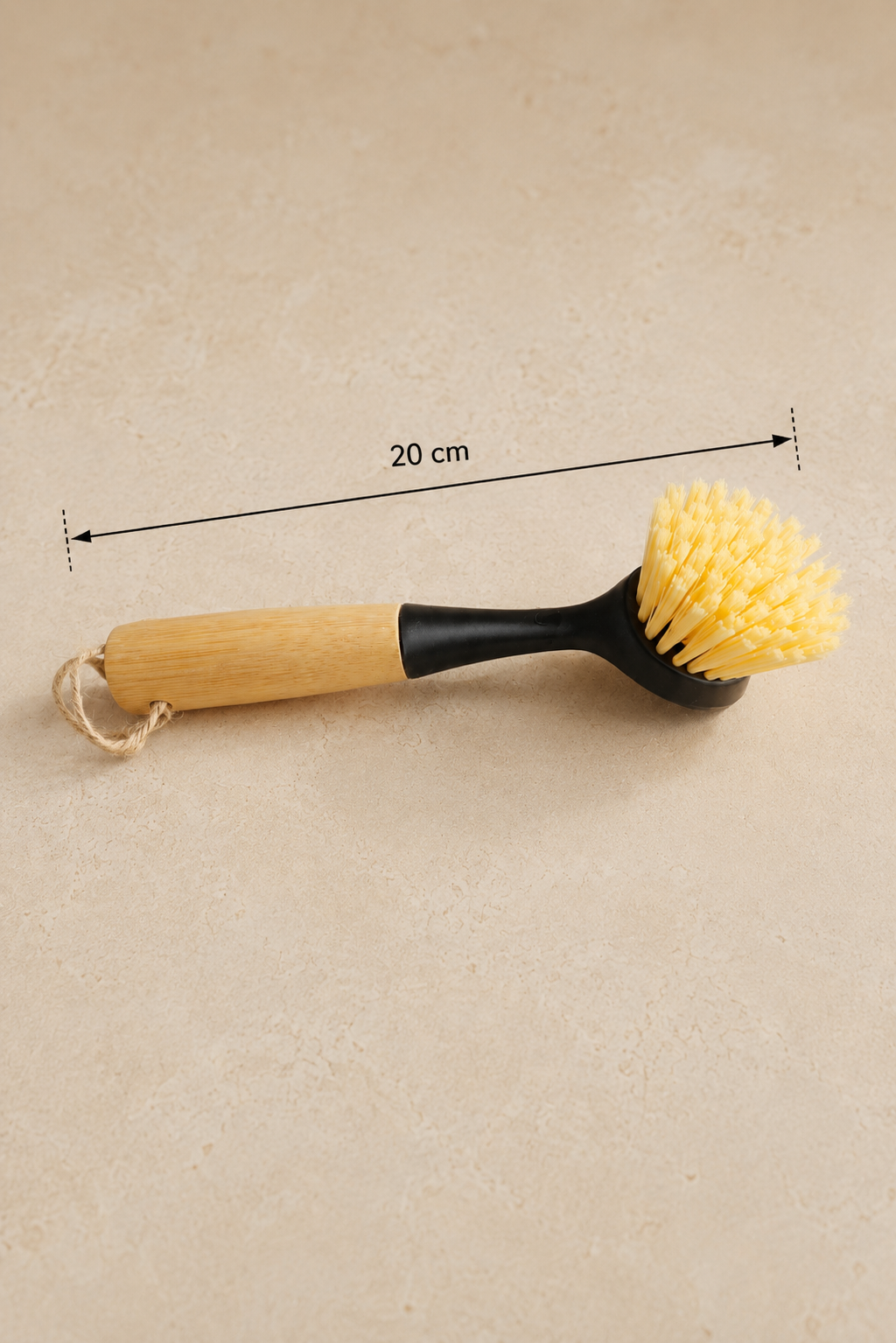 Bambu Saplı Lavabo Temizlik Fırçası Sert Kıllı Ergonomik Banyo Mutfak Temizleme Fırçası SHN-3054