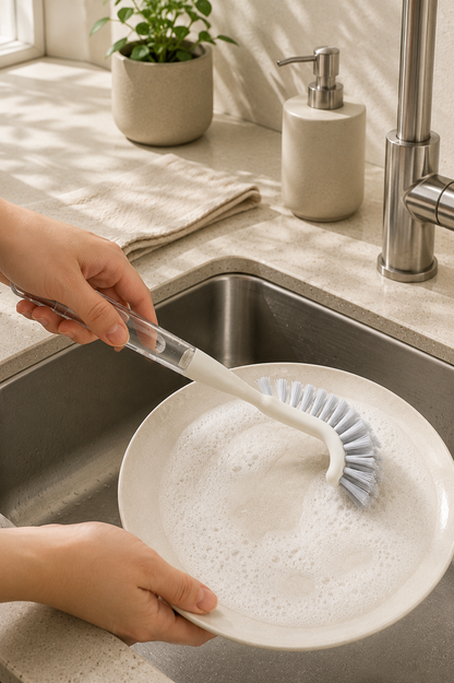 Sert Kıllı Temizlik Fırçası Ergonomik Saplı Çok Amaçlı Banyo Mutfak Fayans Lavabo Temizleme Fırçası SHN-3074