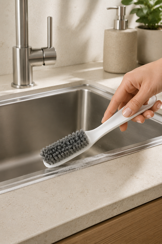 Çok Amaçlı Temizlik Fırçası Ergonomik Saplı Sert Kıllı Derz Fayans Lavabo Mutfak Banyo Temizlik Fırçası SHN-3088