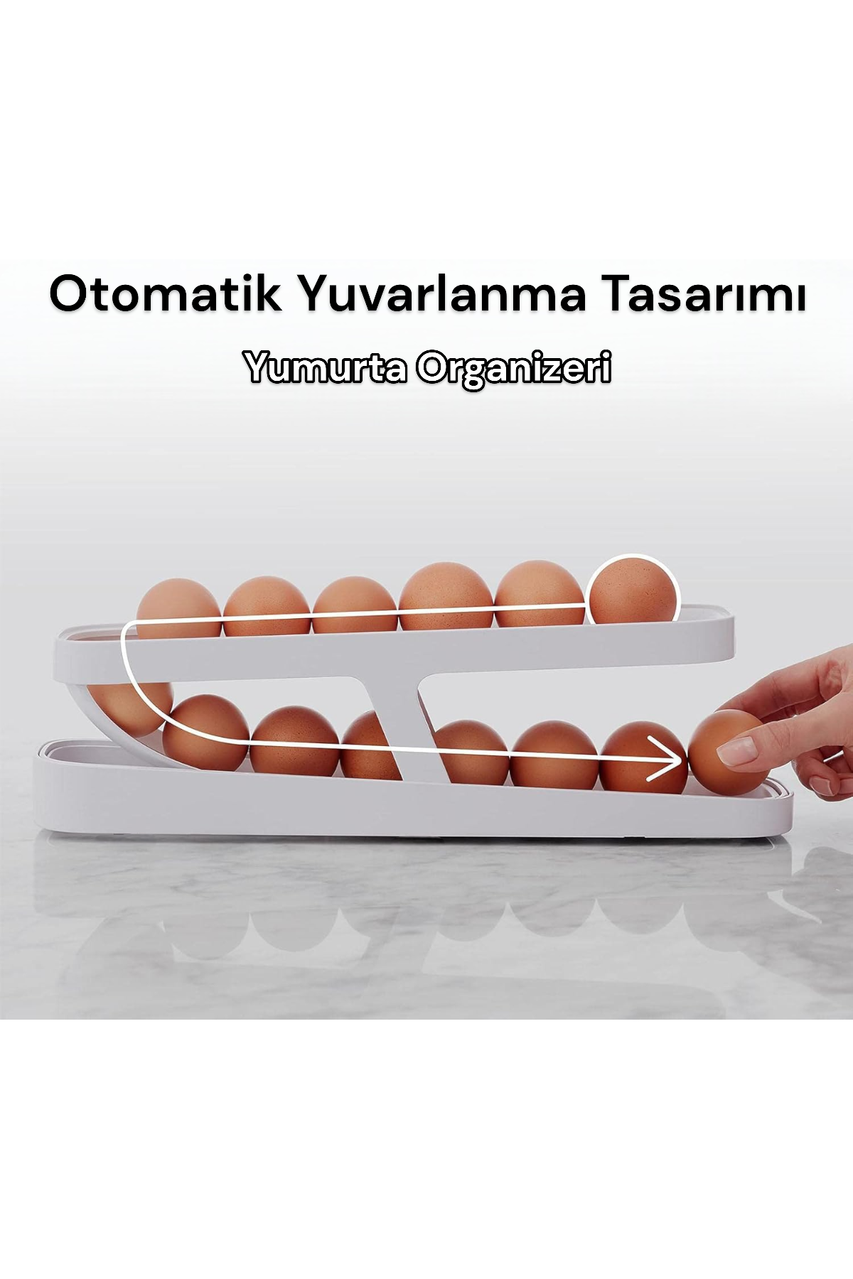 Otomatik Yuvarlanma Özel Tasarımlı Yumurta Organizeri KW-238