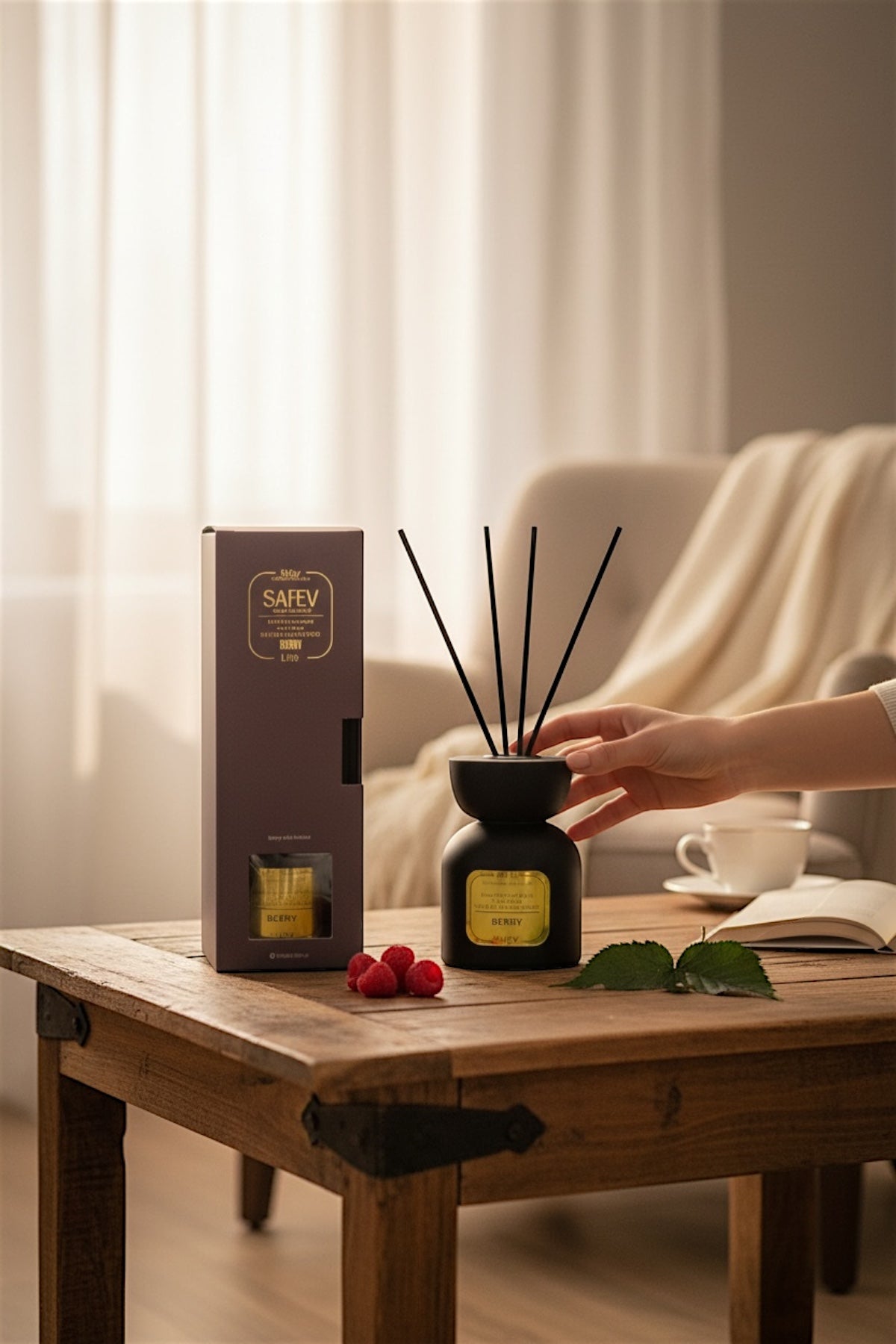 Bambu Çubuklu Lüx Oda Kokusu Berry Kırmızı Meyve Oda Parfümü 100ML SHN-1706