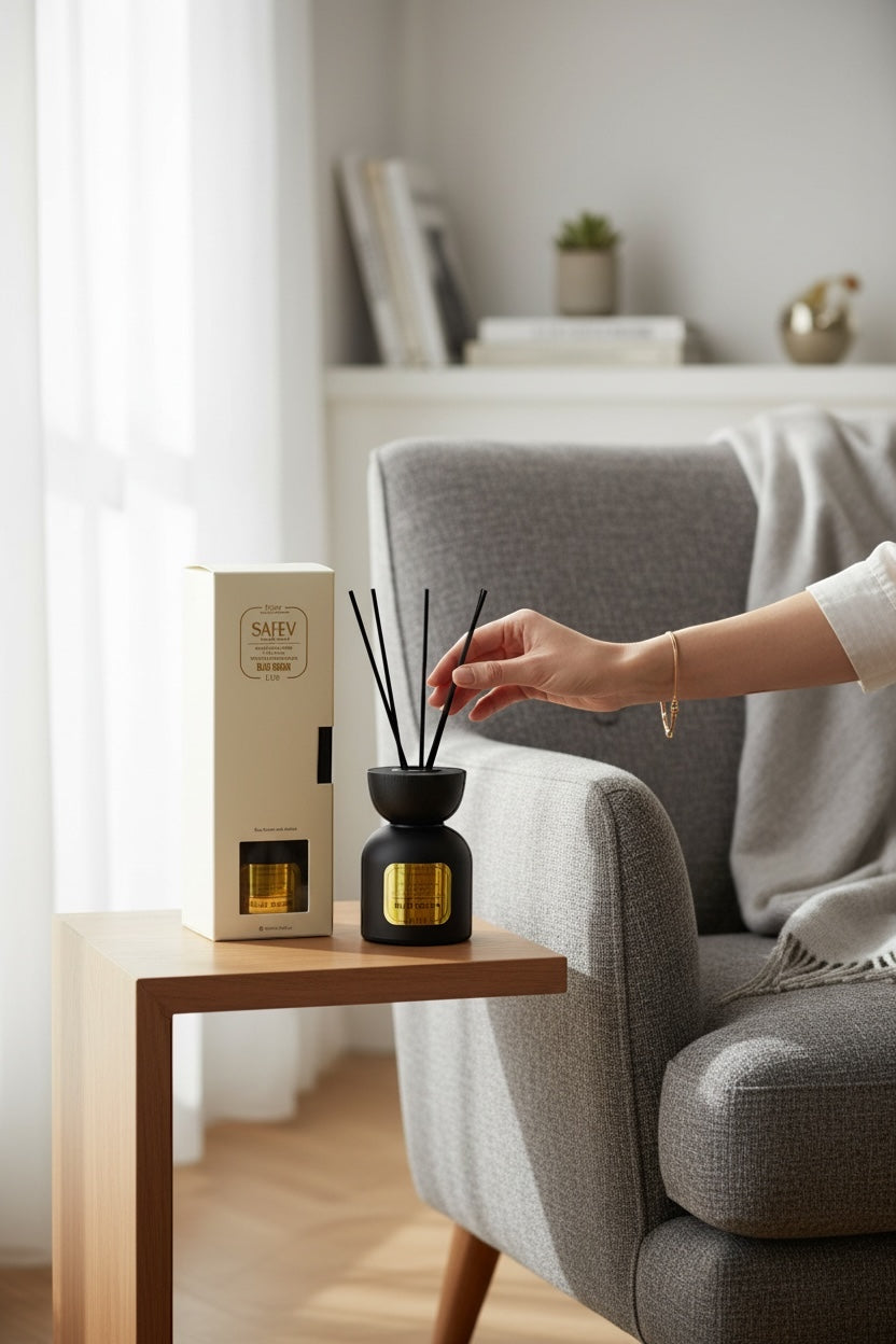 Bambu Çubuklu Lüx Oda Kokusu Blue Ocean Okyanus Oda Parfümü 100ML SHN-1707