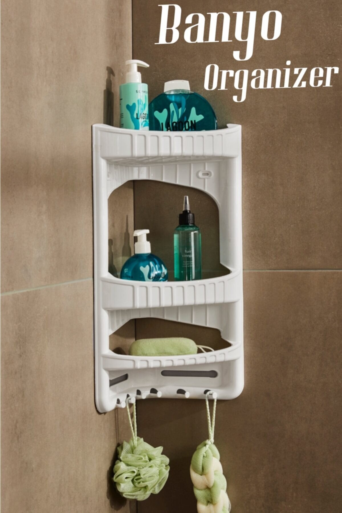 Köşe Katlı Lüx Banyo Şampuanlık FMA04861