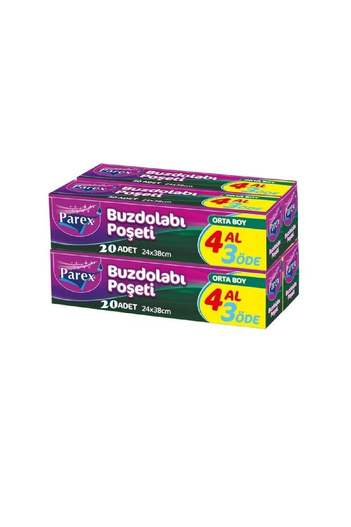 Orta Boy Buzdolabı Poşeti 4'lü SPL6055