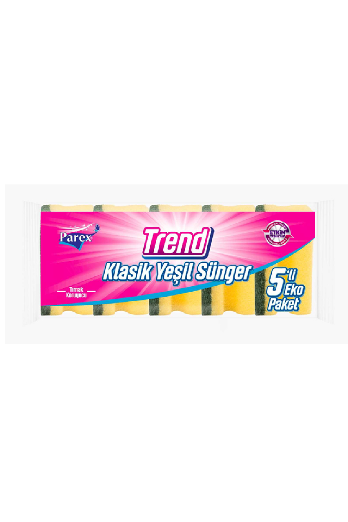 Trend Klasik 5'li Yeşil Sünger FMA1792476