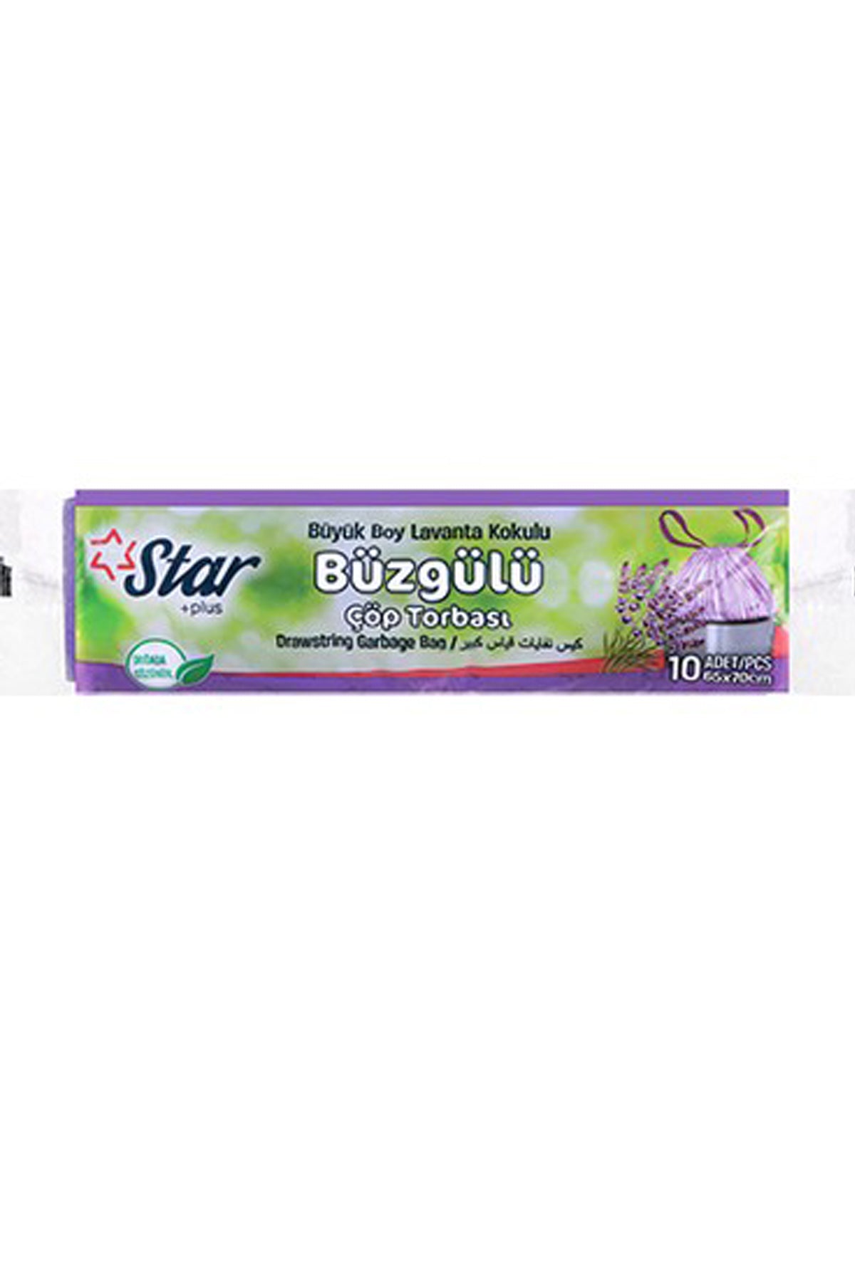 Star Lavanta Kokulu Büyük Boy Büzgülü Çöp Torbası