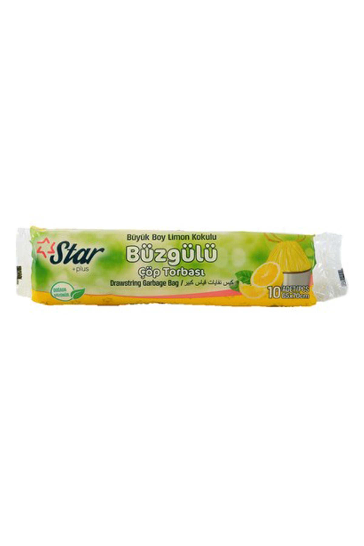 Star Limon Kokulu Büyük Boy Büzgülü Çöp Torbası 